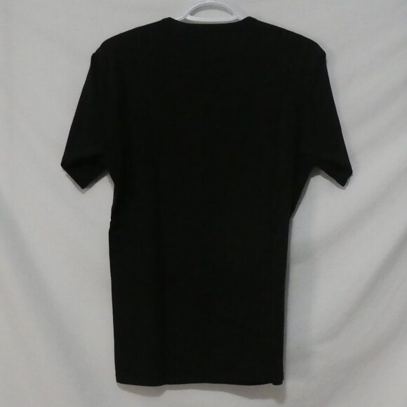 CALVIN KLEIN - Cotton Stretch | medium | Classic Black Crew Neck T-Shirt - Picture 3 of 13